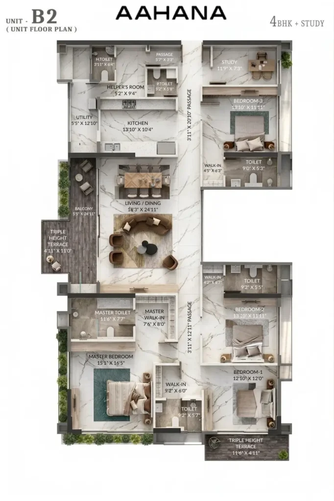 Primarc Aahana Floor plan